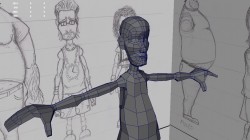 A work-in-progress screenshot of one of the in-game playable characters, Gary.