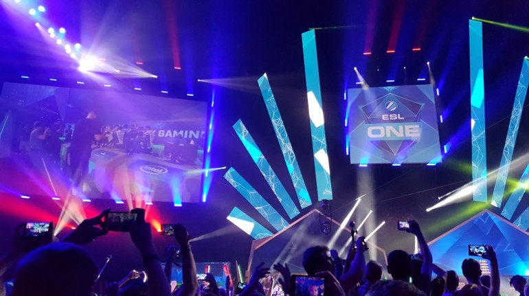 A cheeky picture of SK Gaming before they collected the trophy on stage.