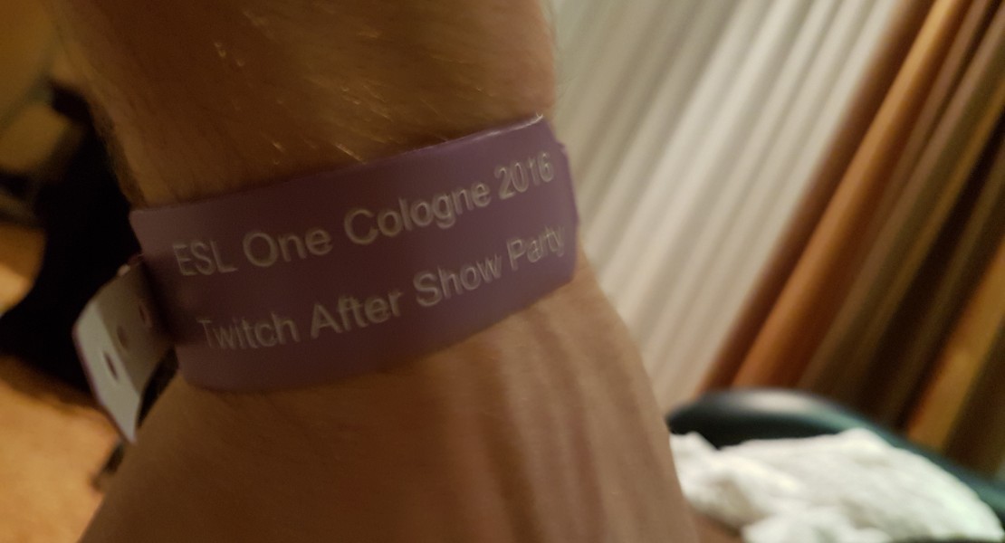 Wristband given to the lucky few who could attend the after party.