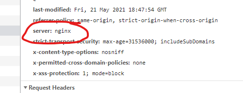 Google Chrome Developer Tools - HTTP Headers HTTP headers from our page response using Google Chrome's developer tools.